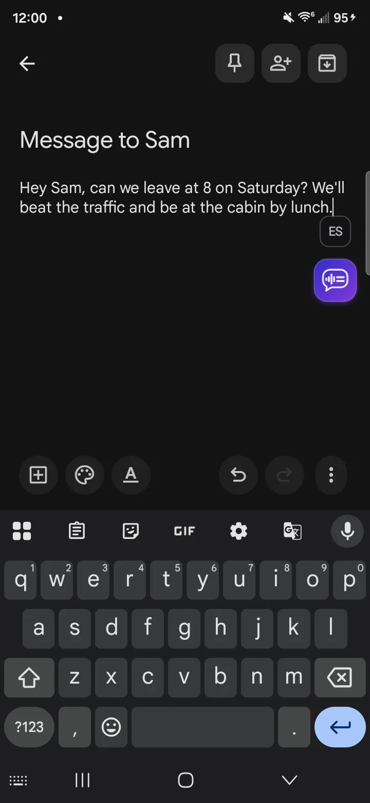 The same paragraph rewritten shorter after Voice Edit